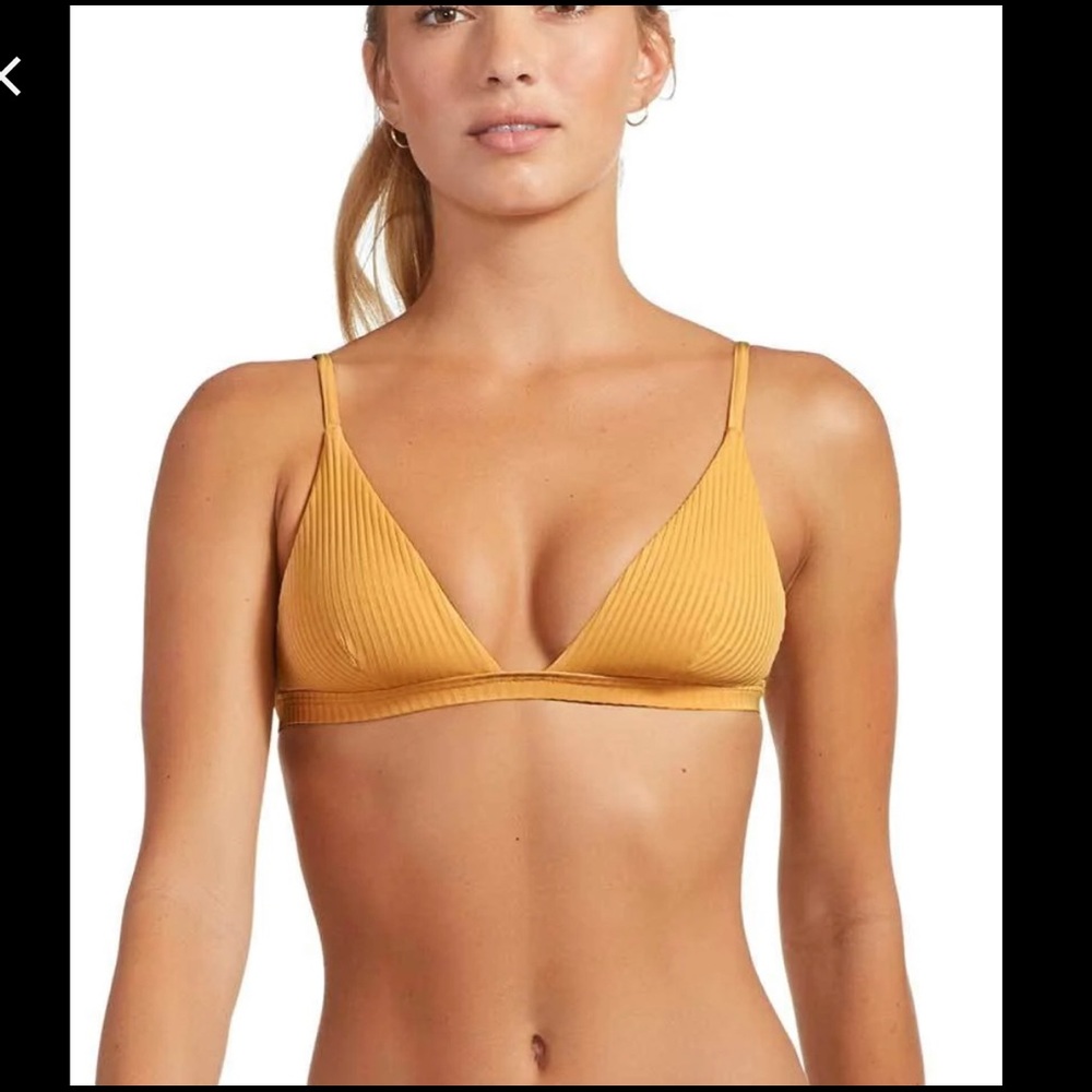 NWT 2 piece Vitamin A Sienna bottom and Moss top in Eco rib Marigold size Large